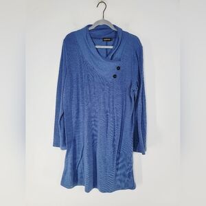 Reborn Blue Tunic Top, Size XL